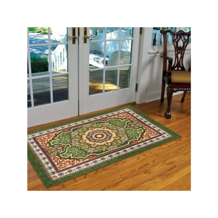 Notrax® Orientrax® Water Absorbing Rug Entry Floor Mats - 3' x 5' Feet - Forest Green
