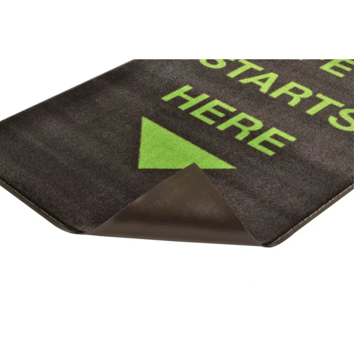 Notrax® Safety Message Entrance Floor Entry Mats For Business - 3' x 5' Feet -SAFETY STARTS HERE