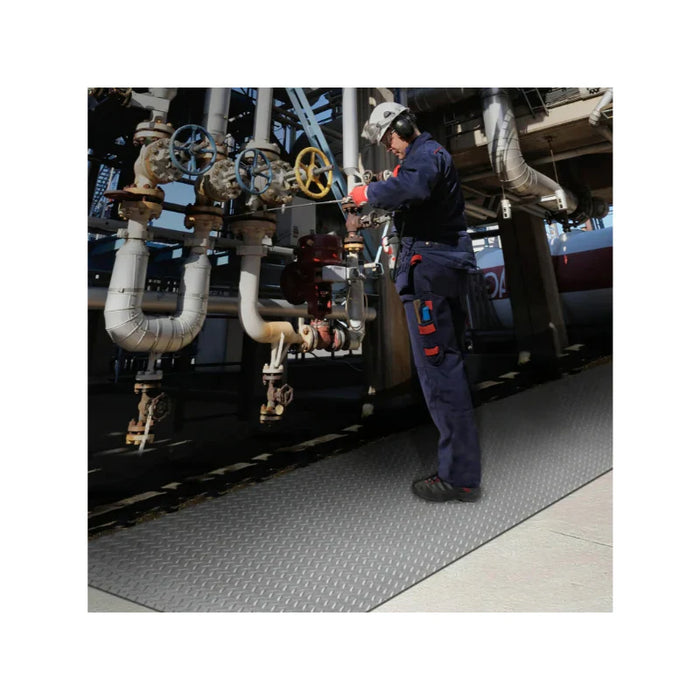 Notrax® Switchboard Mat Type 3 MIL-DTL-15562G Compliant 836 Series - 3' x 75' Feet - Gray