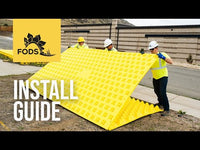 FODS Trackout Control Mat - 12' W x 7' L - Yellow - Composite HDPE ...