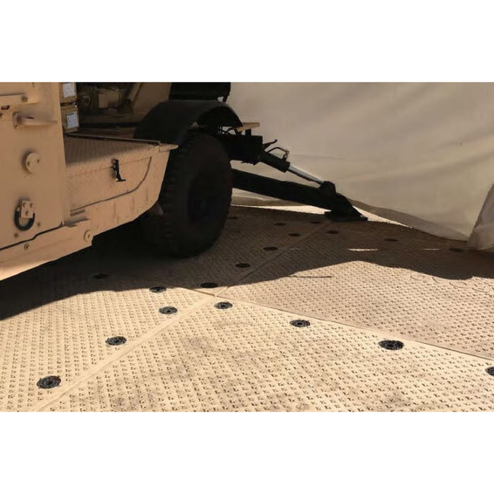 SIGNAROAD® Versatile Medium-duty Composite Mat - 10' x 6.8' Beige - HDPE