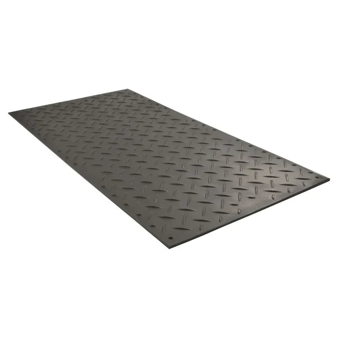 Alturnamat® Ground Protection Mat - 3' W x 6' L - Diamond Tread Both Sides - Black