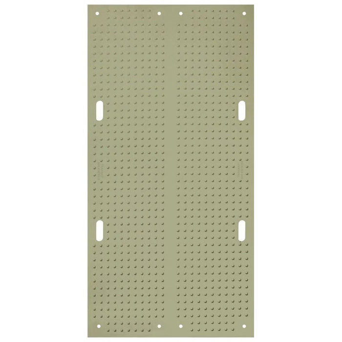 TrakMat® Ground Protection Mat - 4' W x 8' L - Power Cylinder Nub Tread Both Sides - Green