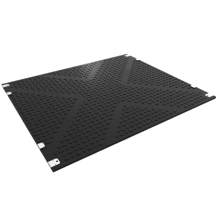 TuffTrak® XL Heavy Duty Ground Protection Mat - 6'-8" W x 13'-5" L - Chevron Traction - Black