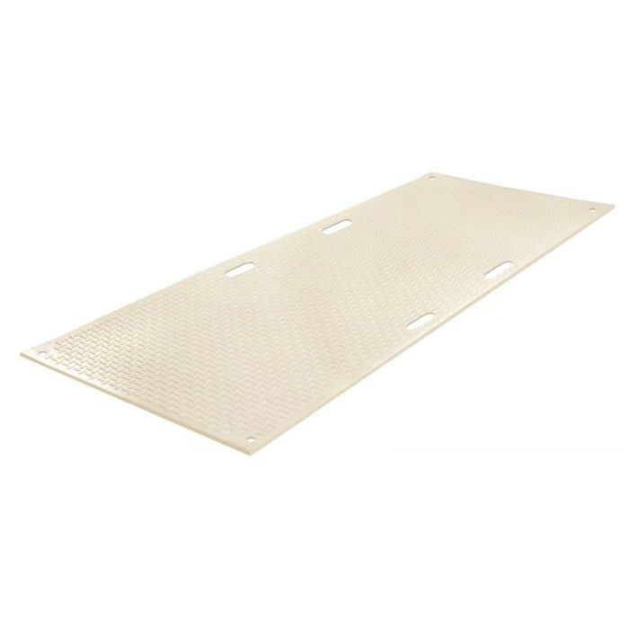 Versamat® Ground Protection Mat - 3' W x 8' L - Hand Holes - Load Capacity 120 Ton - Clear