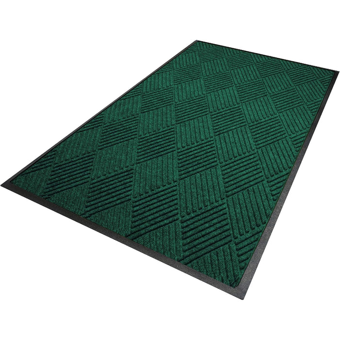 WaterHog® Max Diamond Scraper Classic Border Entrance Mat with Smooth Backing - 2295 Series - Southern Pine