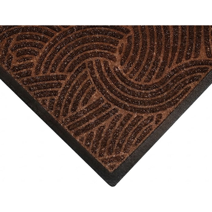WaterHog® Plus Classic Border Entrance Mat with Smooth Nitrile - 185 Series - Chestnut
